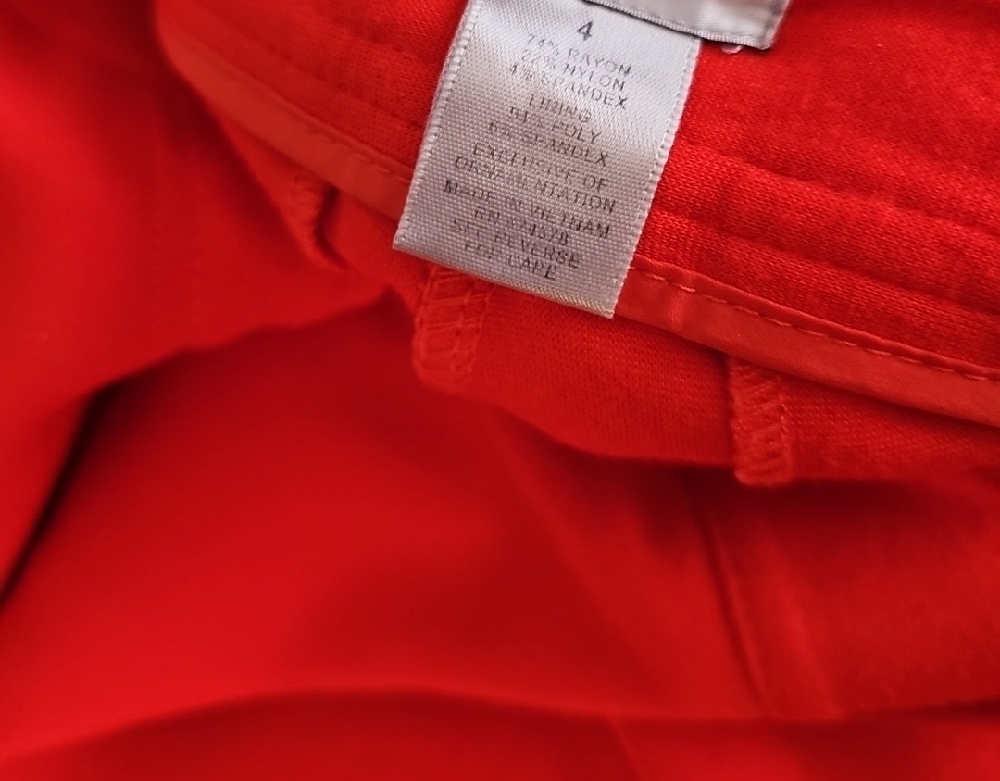 Cache Red Straight Leg Pants - Picture 3 of 3